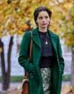 The Wedding Veil Inspiration 2023 Kacey Rohl (Lily) green Wool Coat
