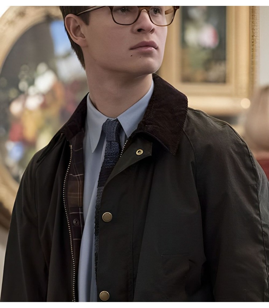 The Goldfinch Ansel Elgort (Adult Theo Decke) Black Cotton Jacket