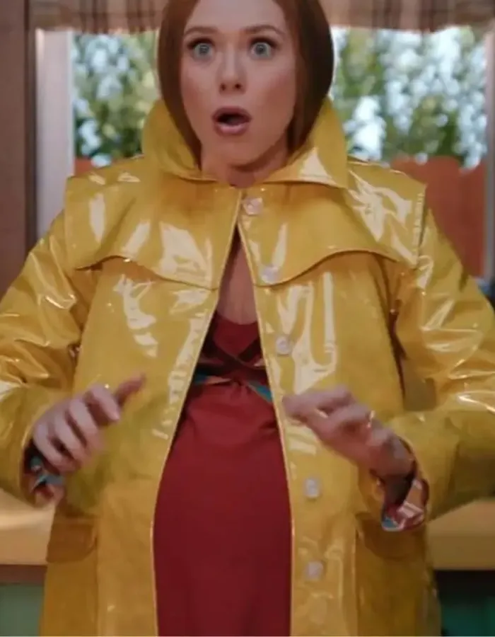 Wanda Vision Elizabeth Olsen (Wanda Maximoff) Yellow Parachute Coat Wanda Vision Elizabeth Olsen (Wanda Maximoff) Yellow Parachute Coat