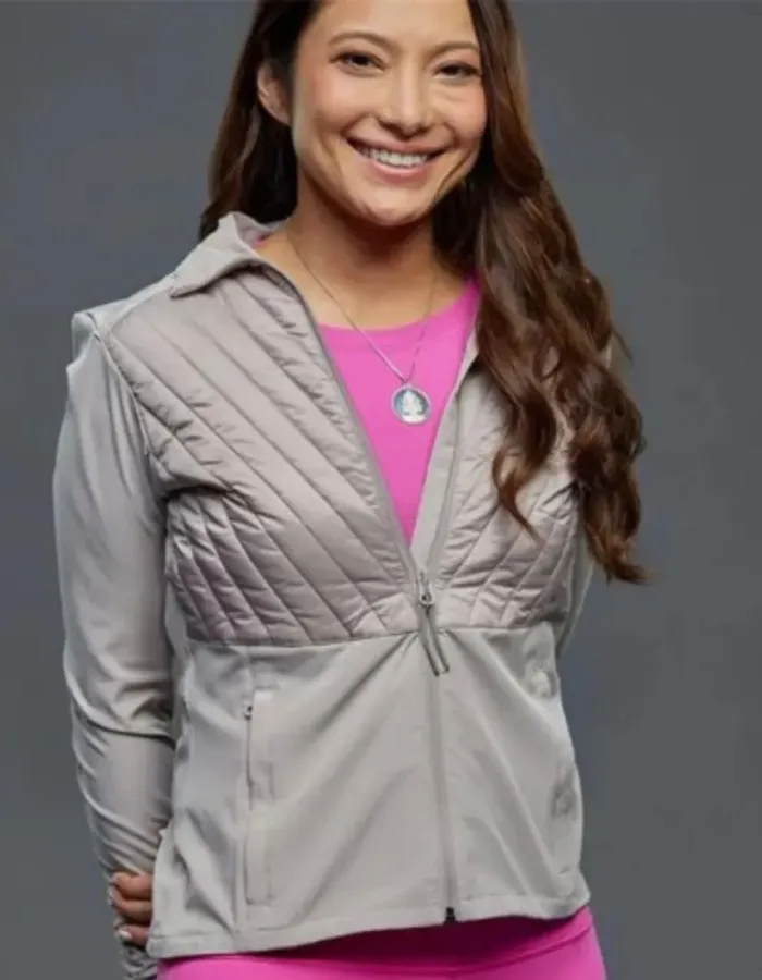 Winning Team 2023 Nadia Hatta (Emily Chen) Grey Satin Jacket Winning Team 2023 Nadia Hatta (Emily Chen) Grey Satin Jacket