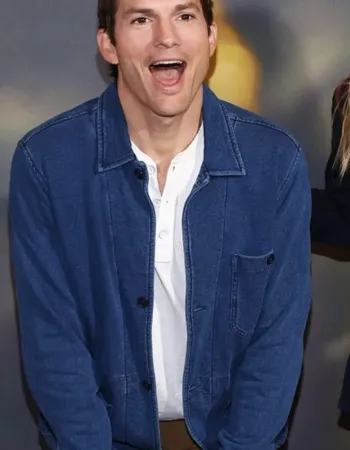 Your Place or Mine 2023 Ashton Kutcher (Peter Coleman) Denim Jacket