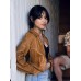Finestkind Jenna Ortega Brown Leather Jacket