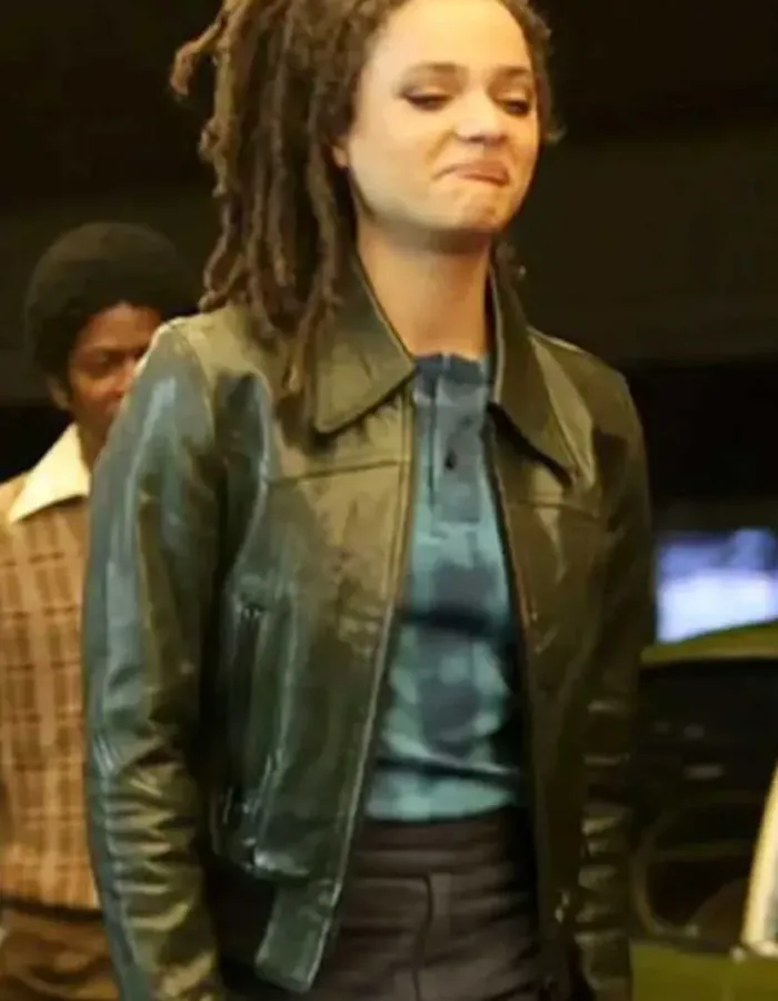 The Crowded Room 2023 Sasha Lane (Ariana) Black Leather Jacket The Crowded Room 2023 Sasha Lane (Ariana) Black Leather Jacket