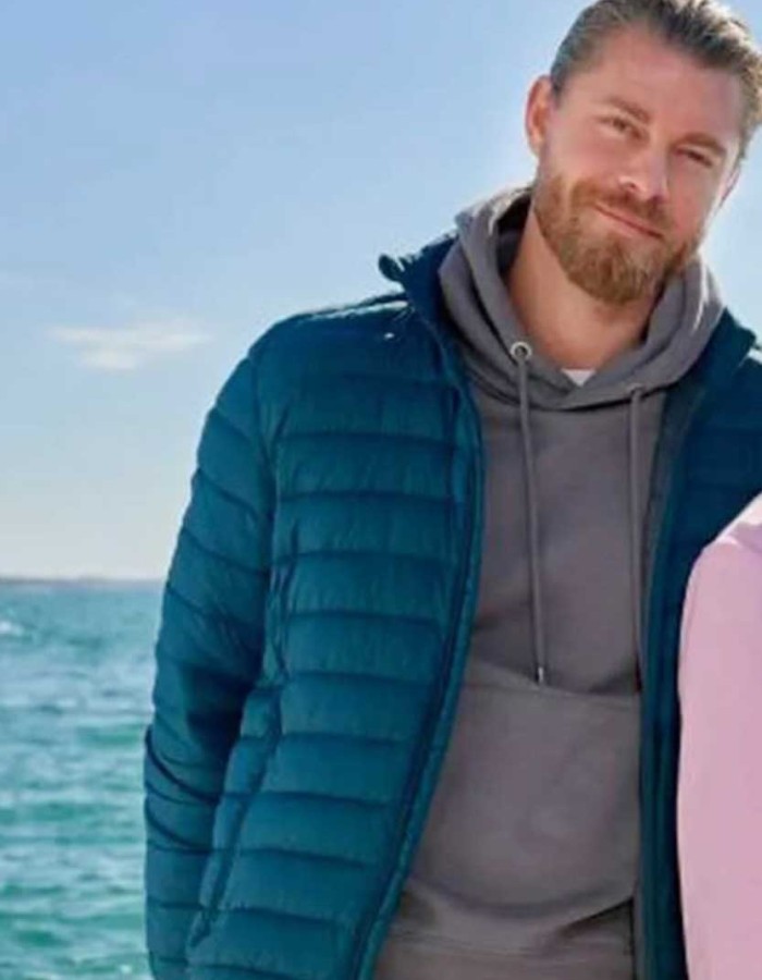A Pinch Of Portugal 2023 Luke Mitchell (Russ) Blue Puffer Jacket