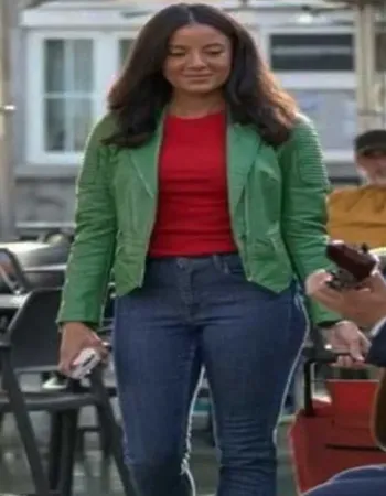 A Pinch of Portugal 2023 Heather Hemmens (Anna) Leather Jacket