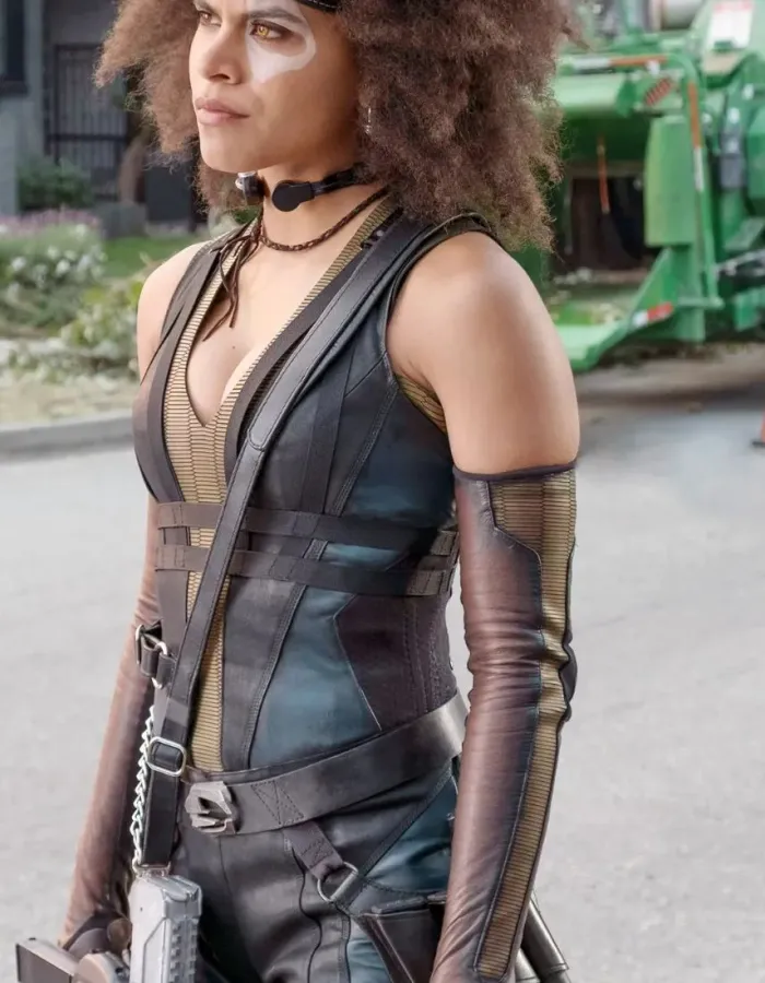 Deadpool 2 Zazie Beetz (Domino) leather Vest Deadpool 2 Zazie Beetz (Domino) leather Vest