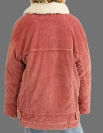 Ginny & Georgia Rebecca Ablack (Padma) Corduroy Maroon Jacket