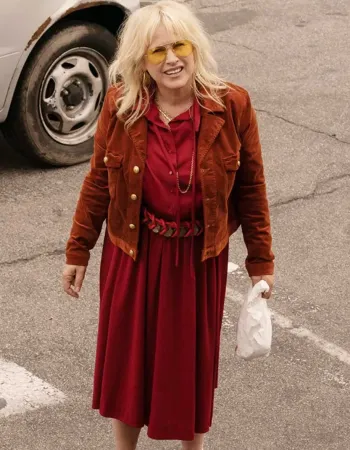 High Desert 2023 Patricia Arquette (Peggy) Brown Corduroy Jacket