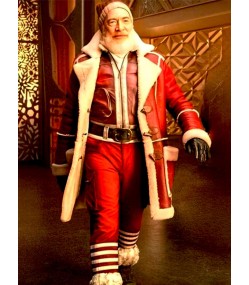 Red One 2023 J.k. Simmons (Santa Claus) Leather Coat