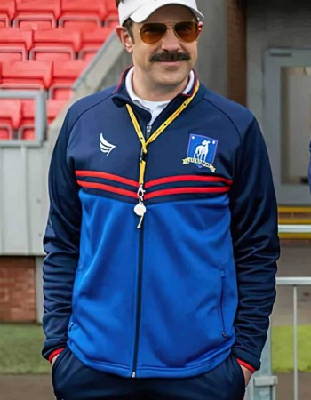 Ted Lasso Jason Sudeikis (Ted Lasso) Blue Track Jacket