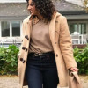 Animal Control 2023 Vella Lovell (Emily Price) Brown Wool Coat