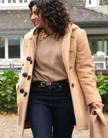 Animal Control 2023 Vella Lovell (Emily Price) Brown Wool Coat