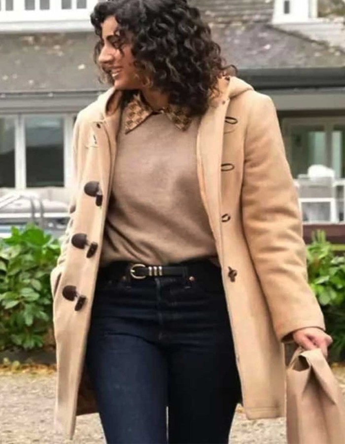 Animal Control 2023 Vella Lovell (Emily Price) Brown Wool Coat