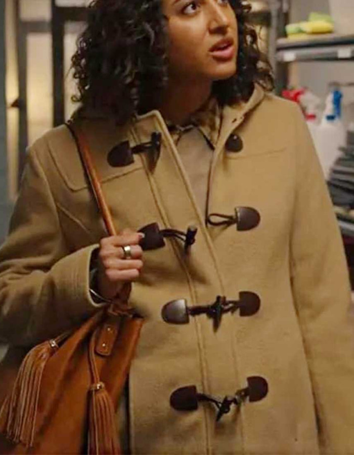 Animal Control 2023 Vella Lovell (Emily Price) Brown Wool Coat
