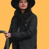 Yellowstone S04 Tanaya Beatty (Avery) Black Cotton Jacket