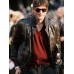 Your Place or Mine 2023 Ashton Kutcher (Peter Coleman) Brown Leather Jacket