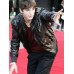 Your Place or Mine 2023 Ashton Kutcher (Peter Coleman) Brown Leather Jacket