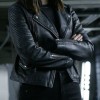 Agents of Shield Chloe Bennet Black Leather Biker Jacket