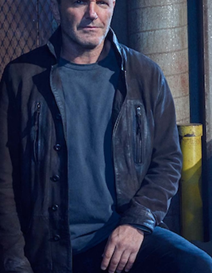 Agents Of Shield Clark Gregg Black Suede Leather Jacket Agents Of Shield Clark Gregg Black Suede Leather Jacket