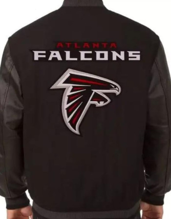Atlanta Falcons Black Reversible Bomber Jacket Atlanta Falcons Black Reversible Bomber Jacket