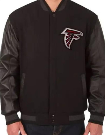 Atlanta Falcons Black Reversible Bomber Jacket