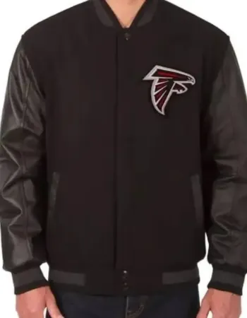Atlanta Falcons Black Reversible Bomber Jacket