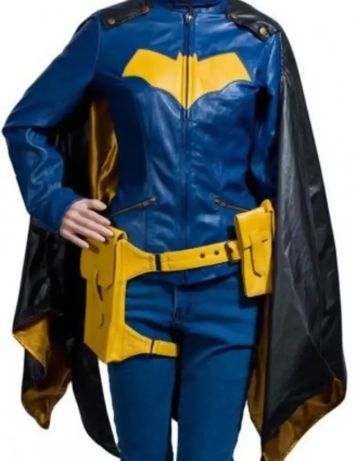 Batgirl Barbara Gordon Blue Leather Jacket 