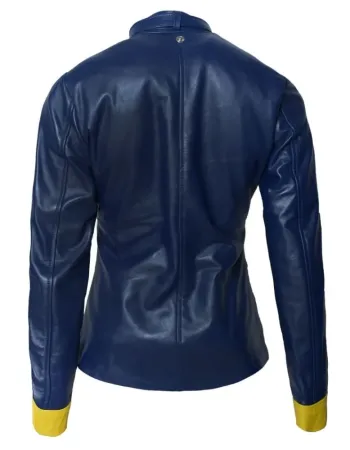 Batgirl Barbara Gordon Blue Leather Jacket 
