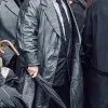 Batman the Penguin Double Breasted Black Leather Coat Batman the Penguin Double Breasted Black Leather Coat