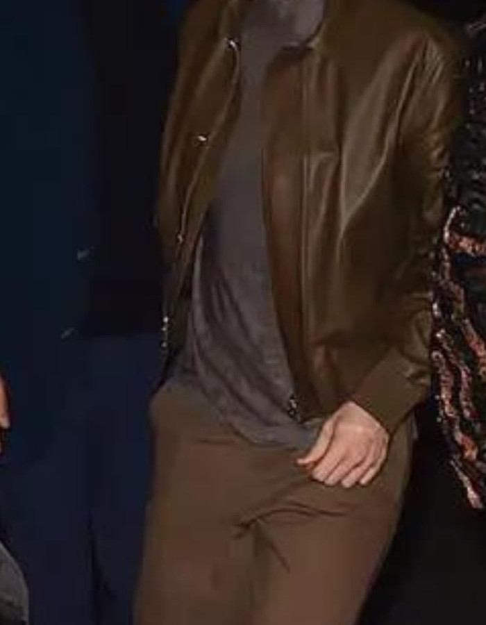 Batman Robert Pattinson (Bruce Wayne) Brown Leather Jacket
