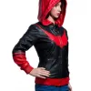 Batwoman Katherine Kane Hooded Leather Jacket Batwoman Katherine Kane Hooded Leather Jacket