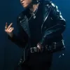 BTS Jimin VIBE Black Leather Jacket BTS Jimin VIBE Black Leather Jacket