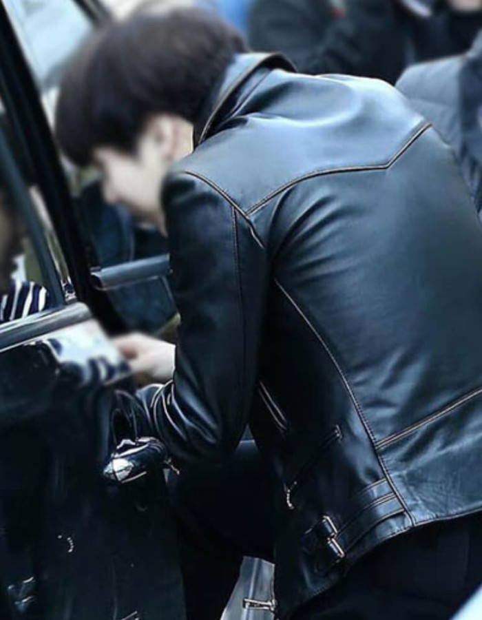Bts Suga Black Motorcycle Leather Jacket Bts Suga Black Motorcycle Leather Jacket