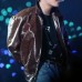 BTS V Kim Taehyung Brown Leather Jacket