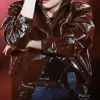 BTS V Kim Taehyung Brown Leather Jacket