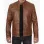 Cafe Racer Waxed Chocolate Brown Motorcycle Leather Jacket