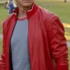 Cobra Kai William Zabka Red Leather Bomber Jacket Cobra Kai William Zabka Red Leather Bomber Jacket