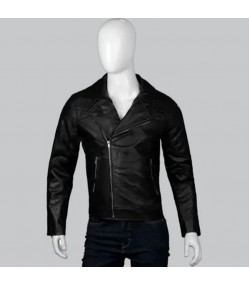 Dean Winchester Supernatural Black Biker Leather Jacket