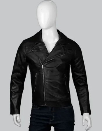 Dean Winchester Supernatural Black Biker Leather Jacket