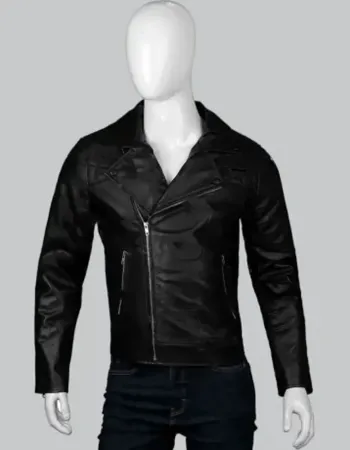 Dean Winchester Supernatural Black Biker Leather Jacket