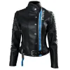 Death Stranding Fragile Express Black Leather Jacket Death Stranding Fragile Express Black Leather Jacket