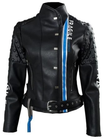 Death Stranding Fragile Express Black Leather Jacket