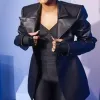 Divinity 2023 Karrueche Tran (Nikita) Black Leather Coat