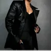 Divinity 2023 Karrueche Tran (Nikita) Black Leather Coat