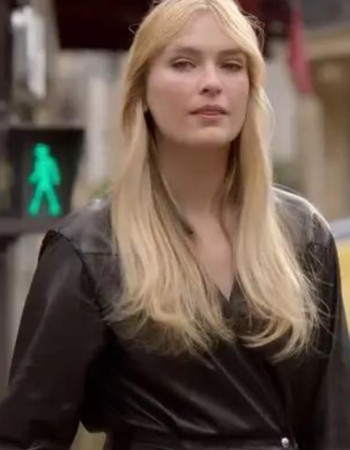 Emily In Paris Season 02 Camille Black Leather Coat