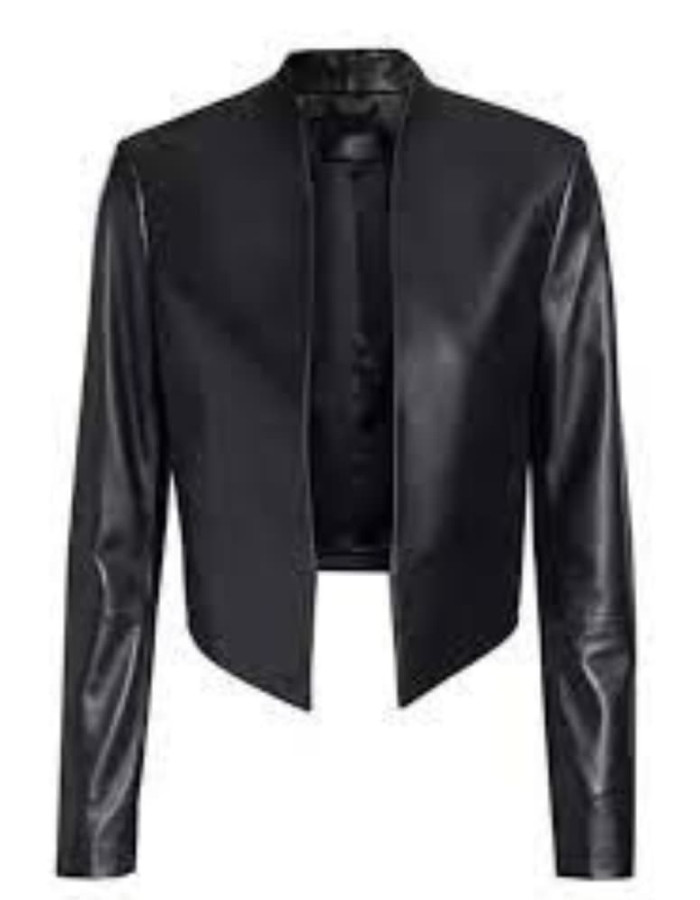 Emily in Paris Lily Collins (Emily Cooper) Black Leather Jacket Emily in Paris Lily Collins (Emily Cooper) Black Leather Jacket