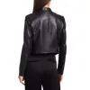 Emily in Paris Lily Collins (Emily Cooper) Black Leather Jacket