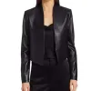 Emily in Paris Lily Collins (Emily Cooper) Black Leather Jacket