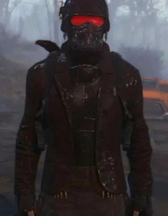 Fallout 4 Armor Scavenged Brown Leather Blazer