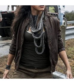 Fear The Walking Dead S04 Luciana Galvez Leather Jacket